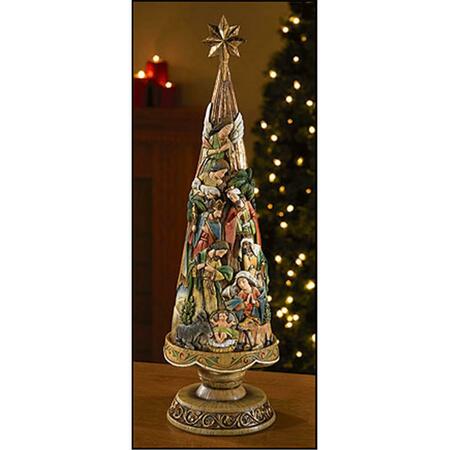 CB CATHOLIC Nativity Christmas Tree Figurine RC815
